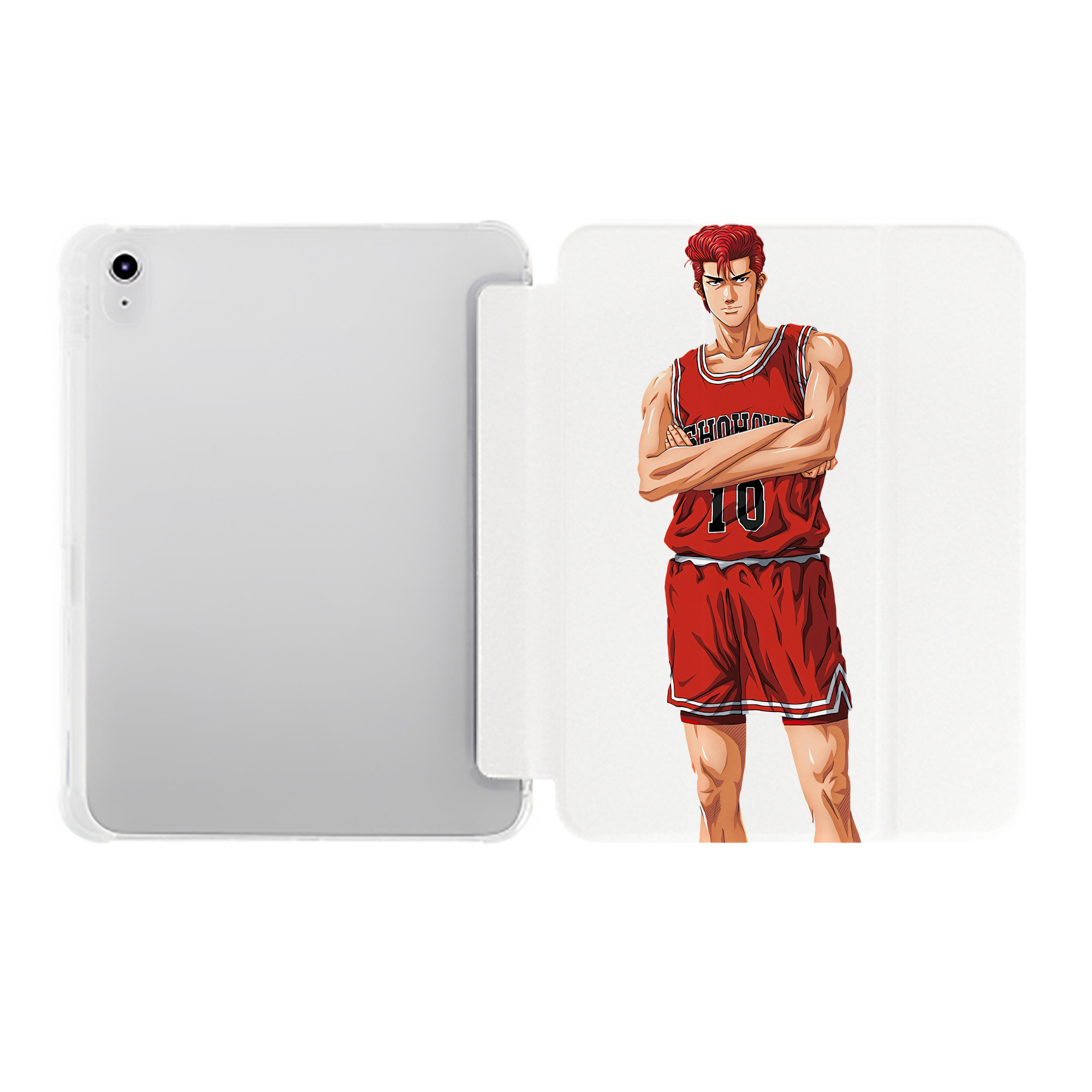 （画像用） SLAM DUNK／スラムダンク IPad ケース ペン収納付き 三つ折りスタンド PUレザー×シリコン 対応機種9.5/10.5/10.9インチ